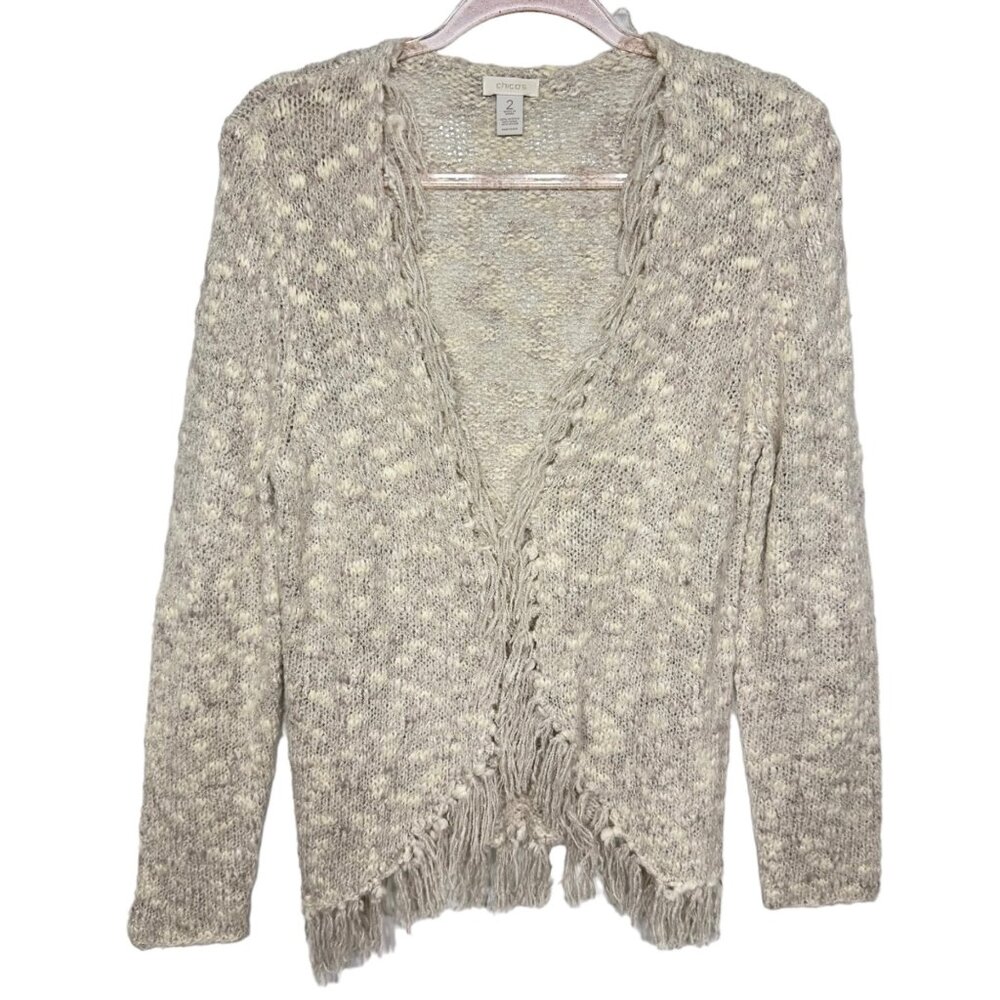 Wool Knit Tassels Fringe Kimono Sweater Shrug Cardigan Jacket